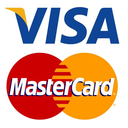 Nous acceptons Visa et Mastercard